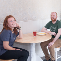 Photos of residents and staff at William Blake House